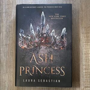Ash Princess by Laura Sebastian - Black Cover with Metallic Copper Title